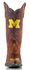 Gameday University of Michigan Cowgirl Boots - Pointed Toe, Brass, hi-res