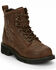 Justin Women's Katerina Waterproof Work Boots - Steel Toe, Brown, hi-res