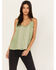 Shyanne Women's Beaded Cami, Sage, hi-res