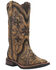Image #1 - Laredo Women's Bouquet Western Performance Boots - Broad Square Toe, Brown, hi-res