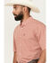 Image #2 - Ariat Men's Emery Wrinkle Free Plaid Print Short Sleeve Button-Down Western Shirt - Big, Orange, hi-res