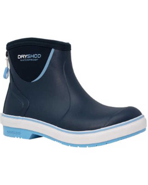 Dryshod Women's Slipnot Ankle Waterproof Work Boots - Round Toe, Navy, hi-res