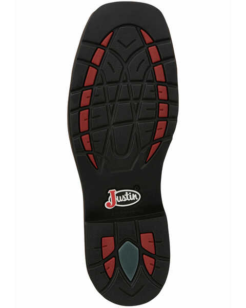 Image #7 - Justin Men's Driller Waterproof Work Boots - Composite Toe, Brown, hi-res
