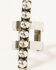 Image #2 - Cowgirl Confetti Women's Walk the Line Studded Bar Cuff Ring, Silver, hi-res
