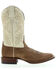 Botas Caborca For Liberty Black Women's Embroidered Leaf Western Boot - Broad Square Toe , Natural, hi-res