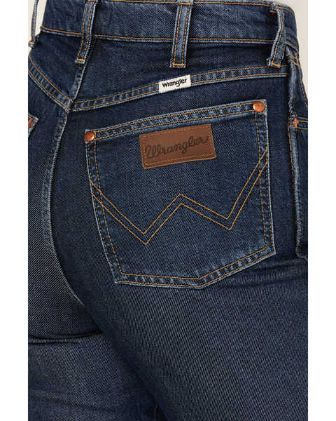 Image #4 - Wrangler Women's Wanderer High Rise Wide Leg Stretch Denim Jeans , Dark Wash, hi-res