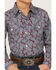 Image #3 - Roper Boys' Amarillo Paisley Print Long Sleeve Western Pearl Snap Shirt, Wine, hi-res