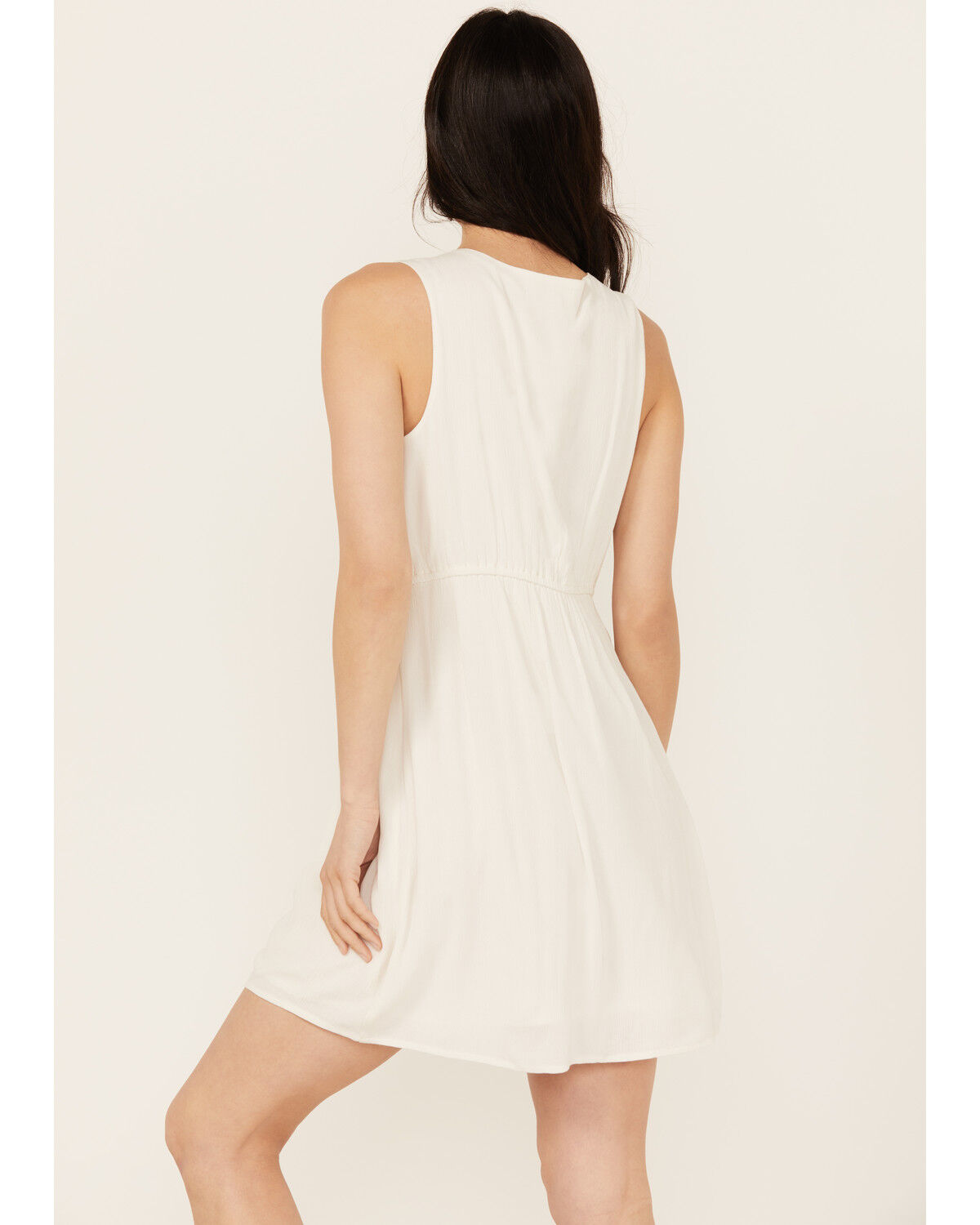 Image #4 - Idyllwind Women's Winfrey Criss Cross Front Embellished Mini Dress, Ivory, hi-res