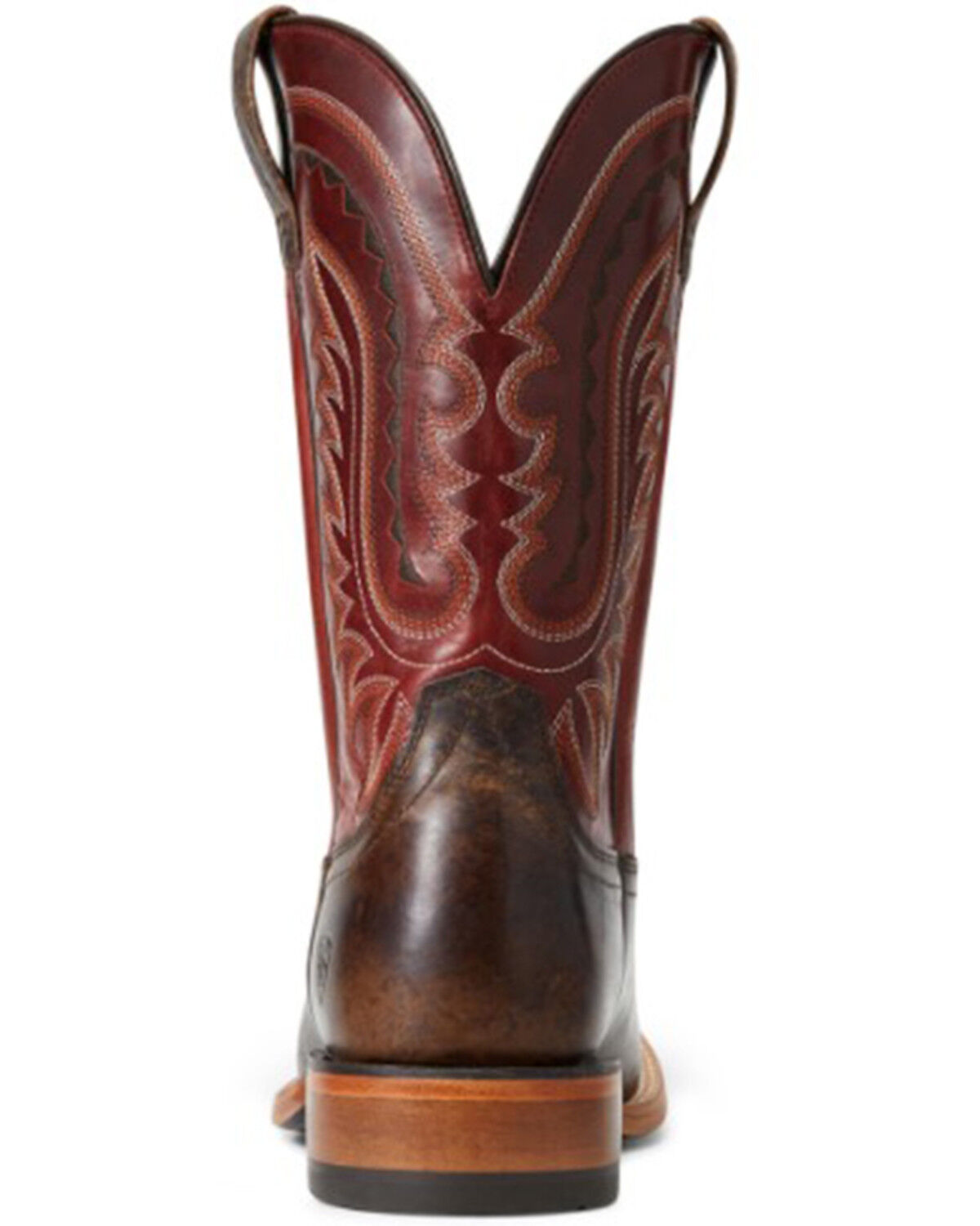 Image #3 - Ariat Men's Parada Tek Leather Western Boot - Broad Square Toe, Brown, hi-res