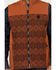 Image #3 - RANK 45&reg; Men's Southwestern Print Color Block Softshell Vest, Brown, hi-res