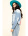 Image #3 - Shyanne Women's Cropped Paisley Americana Denim Trucker Jacket , , hi-res
