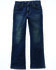 Image #2 - Wrangler Retro Little Boys' Slim Bootcut Stretch Denim Jeans, Blue, hi-res
