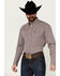 Image #1 - Wrangler Men's Classics Plaid Print Long Sleeve Button-Down Western Shirt - Big, Burgundy, hi-res