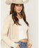 Image #3 - Shyanne Women's Deleon Faux Suede Cropped Fringe Jacket, Oatmeal, hi-res