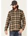 Image #1 - North River Men's Performance Plaid Long Sleeve Button-Down Western Shirt , Forest Green, hi-res