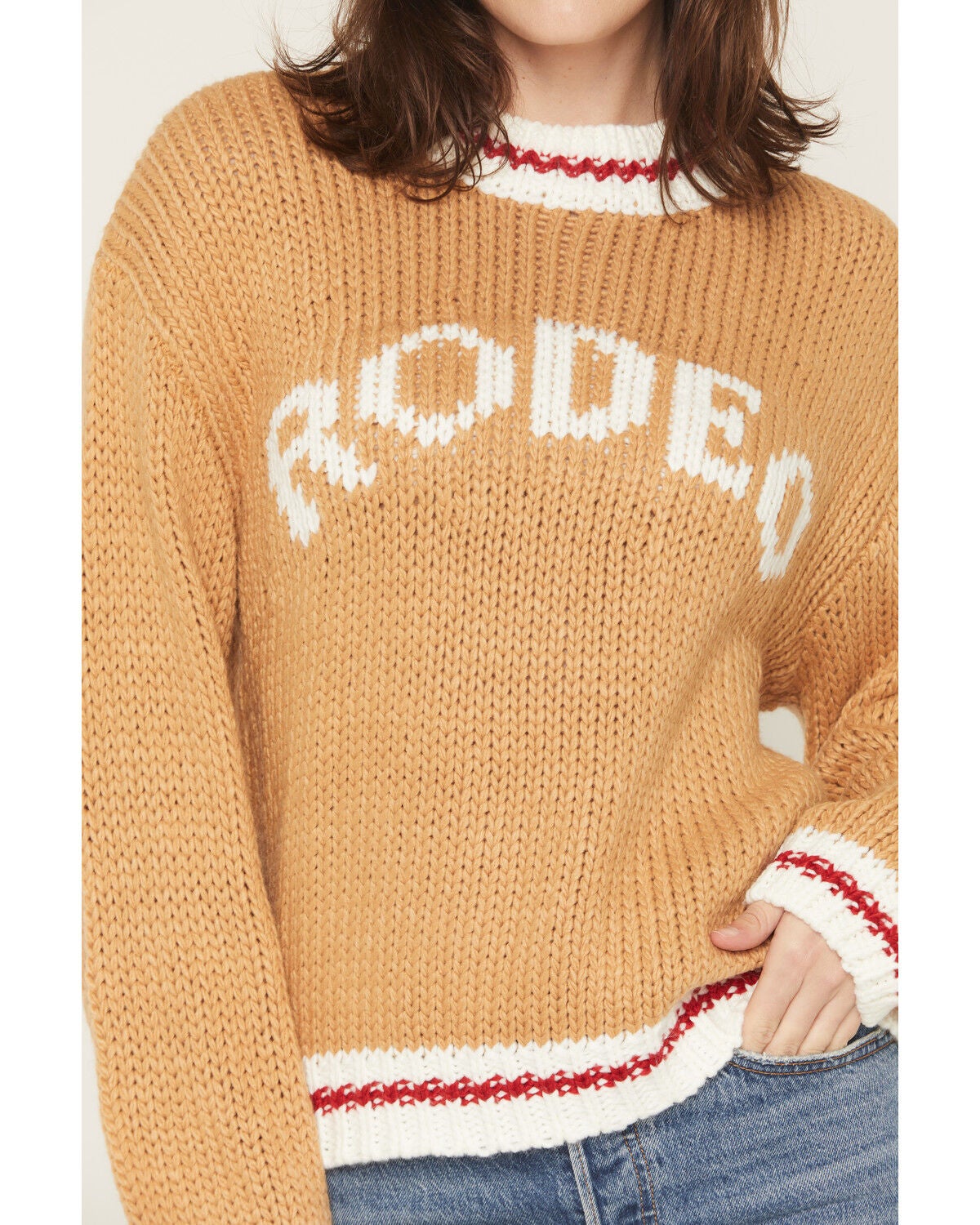 Image #3 - Baevely Women's Rodeo Sweater, Camel, hi-res