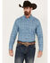 Ariat Men's Gentry Paisley Print Long Sleeve Button-Down Western Shirt - Tall, Blue, hi-res