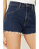 Image #2 - Rolla's Women's Dusters Medium Wash High Rise Shorts, Blue, hi-res