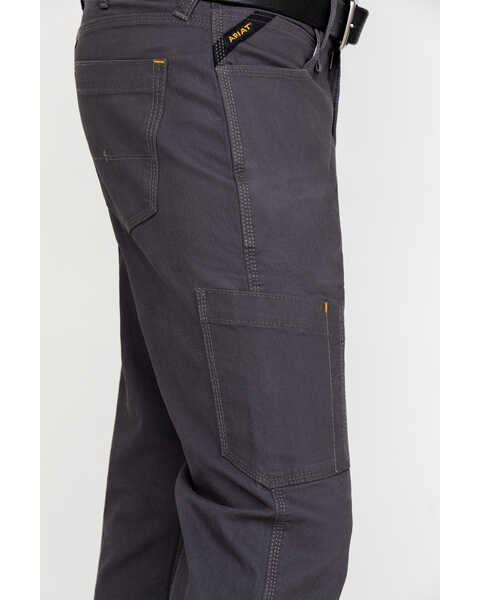Image #4 - Ariat Men's Gray Rebar M4 Made Tough Durastretch Straight Leg Work Pants - Big , Grey, hi-res