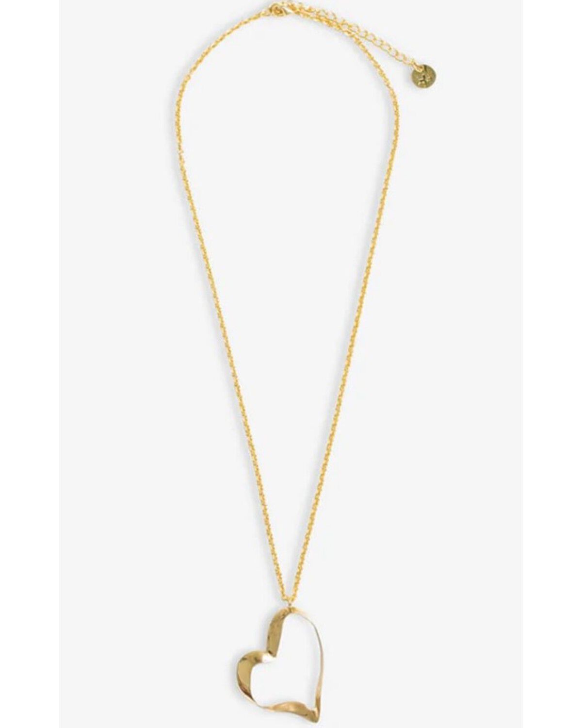 Image #2 - Ink + Alloy Women's Hope Ribbon Open Heart Necklace, Multi, hi-res