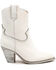 Image #2 - Golo Women's Silverado Western Booties - Snip Toe, White, hi-res