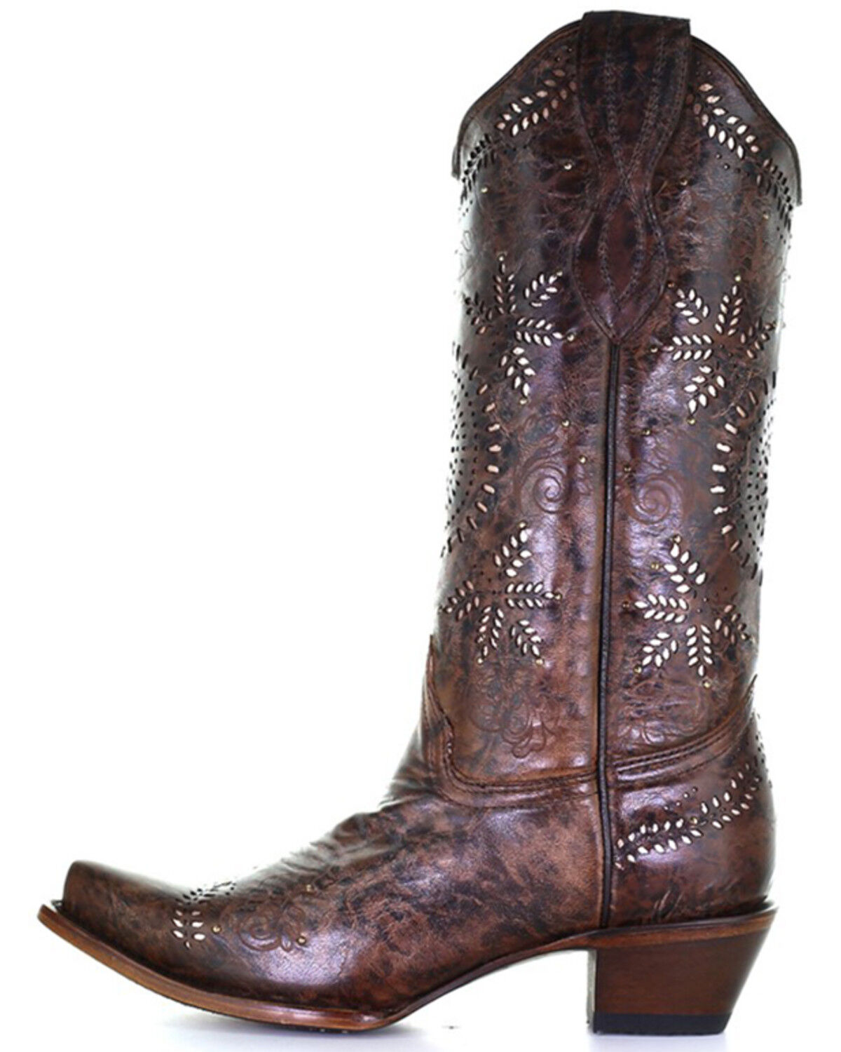 Image #3 - Circle G Women's Fango Western Boots - Snip Toe, Brown, hi-res