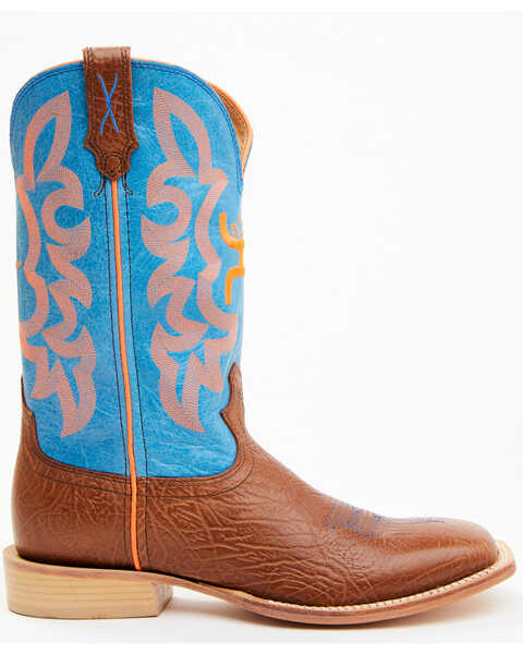 Image #3 - Hooey by Twisted X Men's Western Boots - Broad Square Toe, Cognac, hi-res