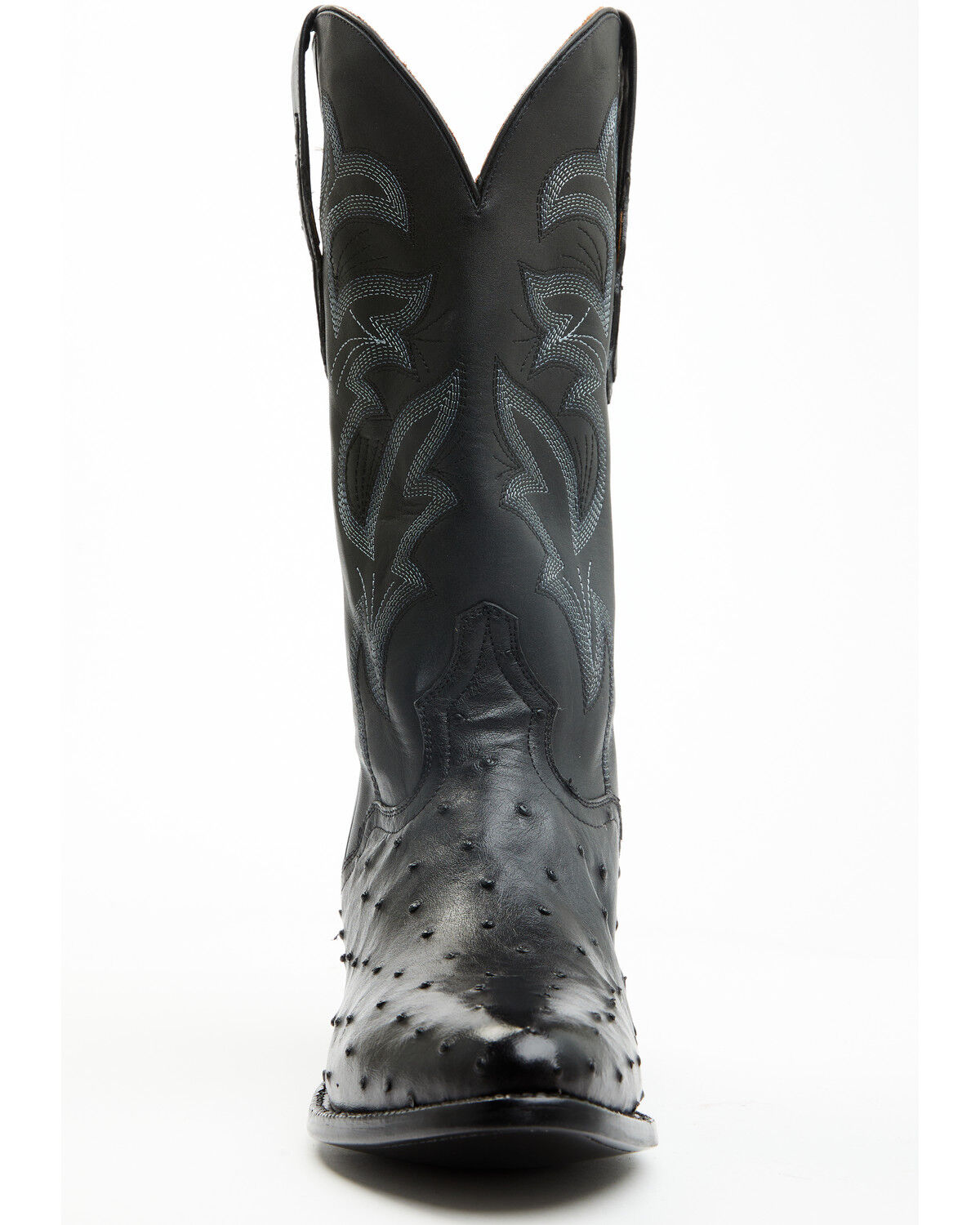Image #4 - EL Dorado Men's Full Quill Ostrich Exotic Western Boots - Round Toe, Black, hi-res