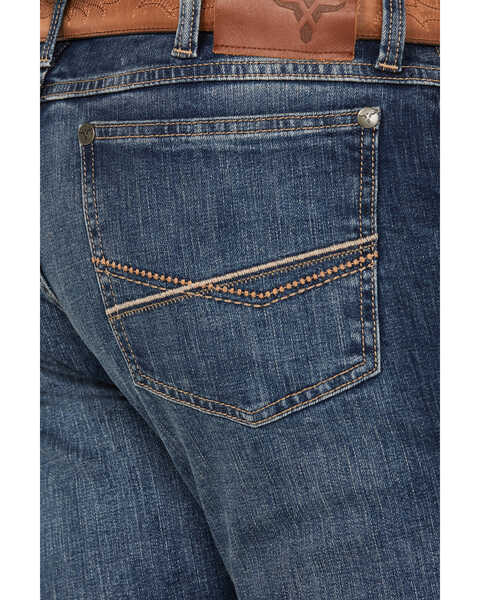 Image #4 - Wrangler 20X Men's Range Dark Wash Bootcut Stretch Jeans, Dark Wash, hi-res