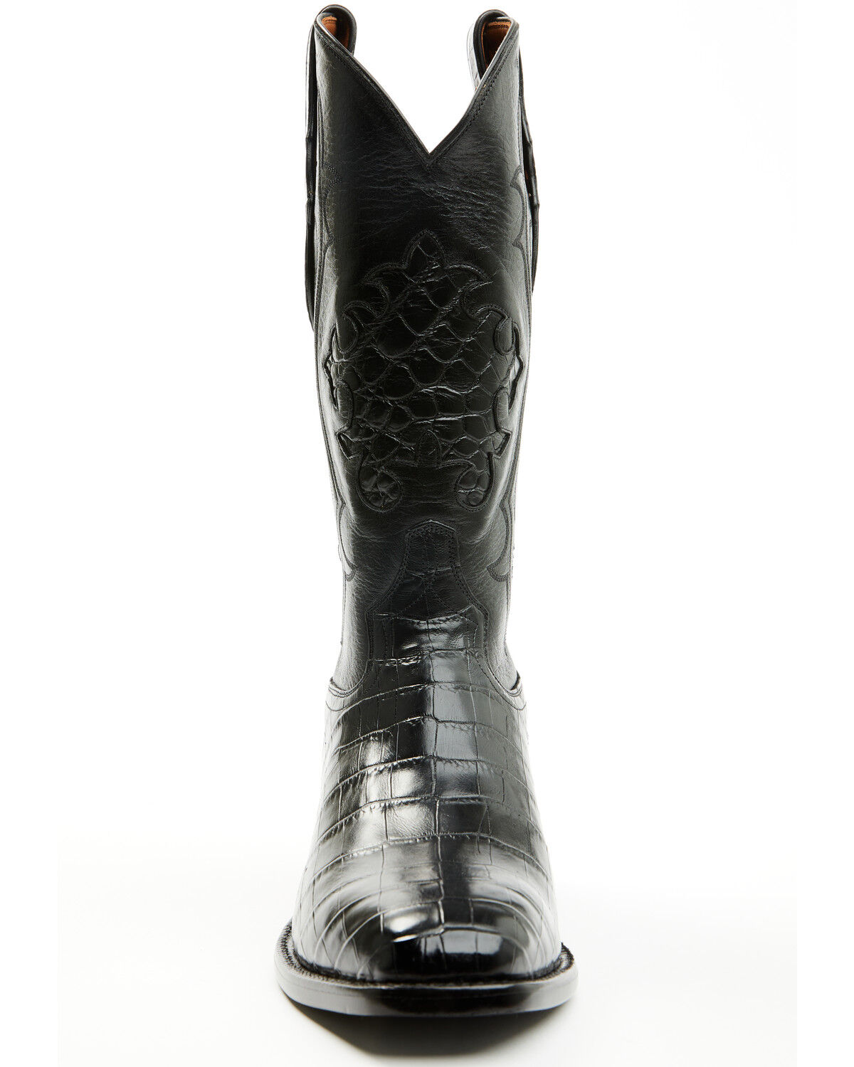 Image #4 - Tony Lama Men's Nile Lightwood Exotic Caiman Western Boots - Square Toe, Black, hi-res
