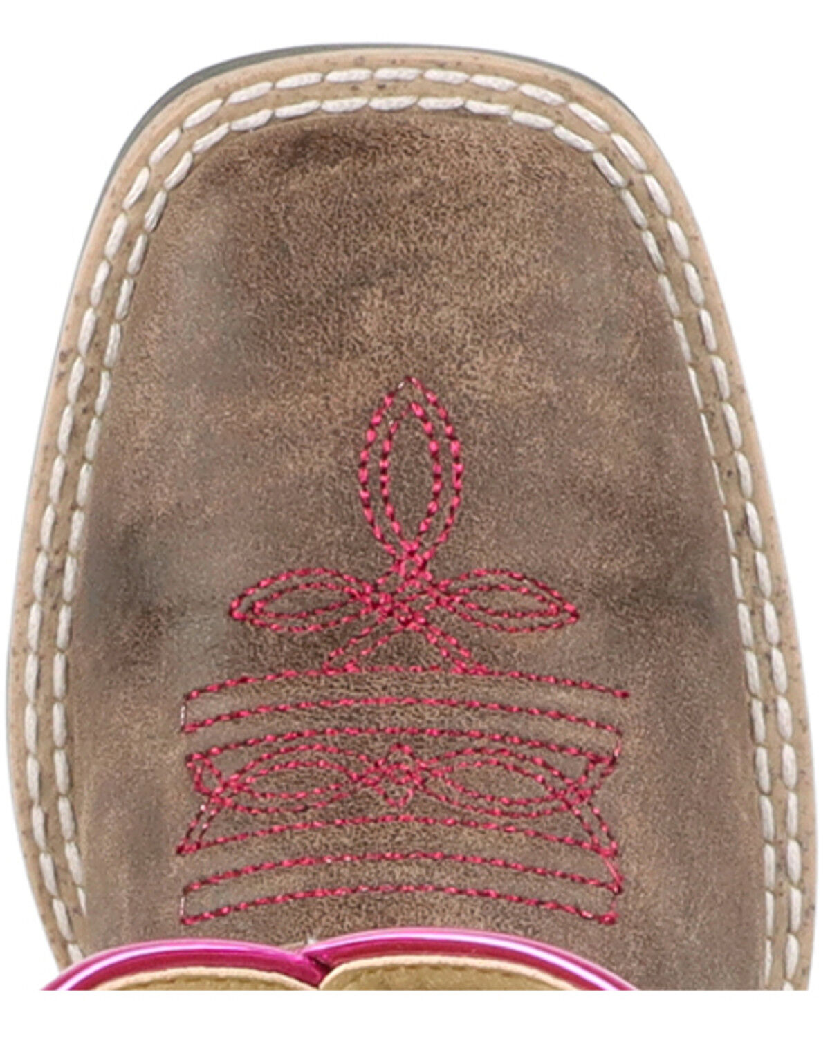 Image #6 - Smoky Mountain Girls' Willow Western Boots - Broad Square Toe, Brown, hi-res