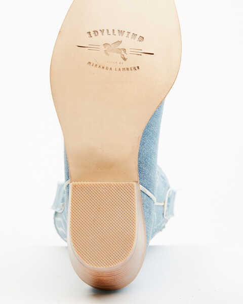 Image #7 - Idyllwind Women's Aces Denim Deux Western Boots - Pointed Toe, Blue, hi-res