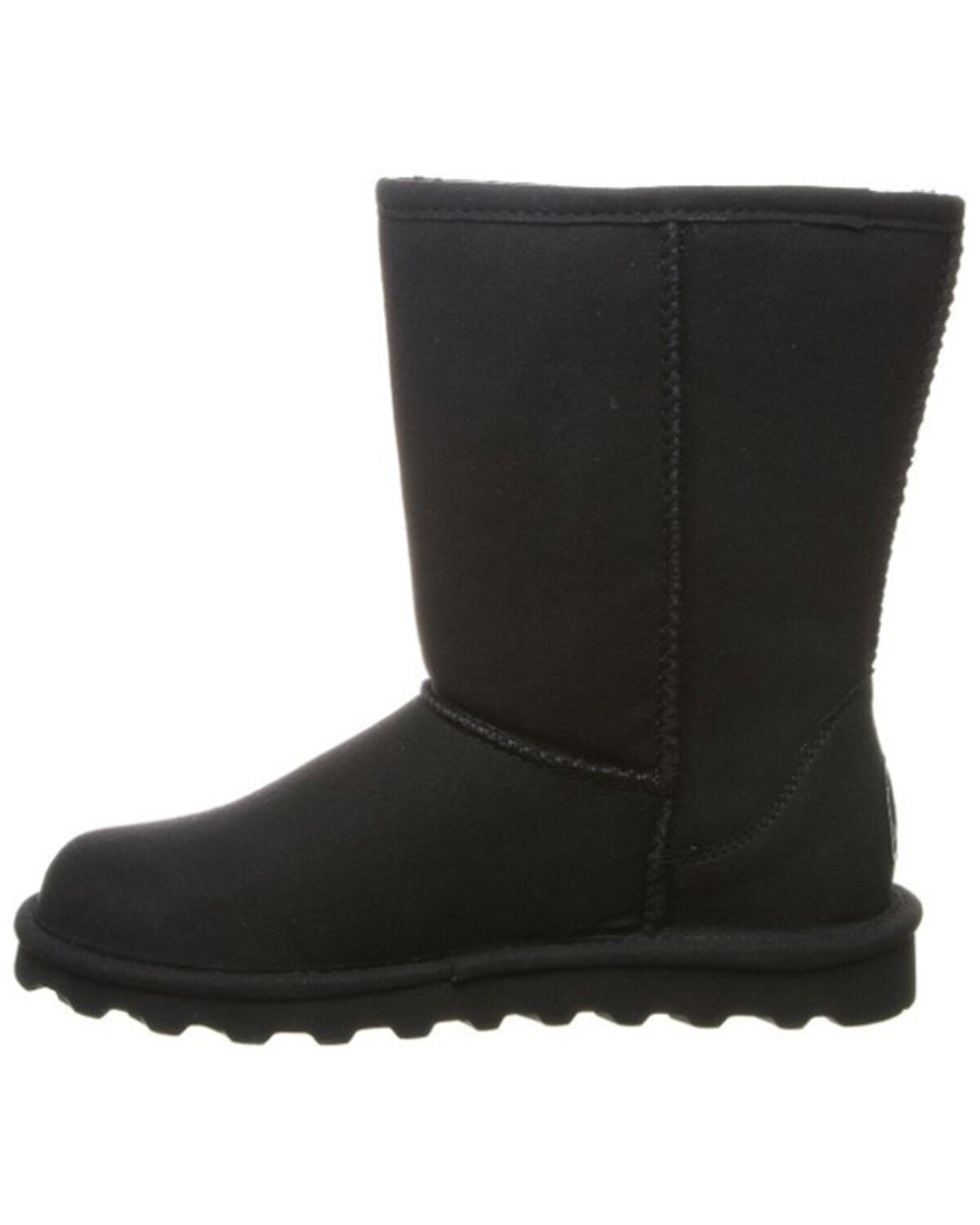 Image #3 - Bearpaw Women's Elle Short Vegan Casual Boots - Round Toe, Black, hi-res