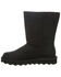 Image #3 - Bearpaw Women's Elle Short Vegan Casual Boots - Round Toe, Black, hi-res