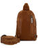 Image #2 - Wrangler Women's Metallic Sling Bag, Brown, hi-res
