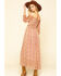 Image #2 - Molly Bracken Women's Pink Print Smock Dress , Pink, hi-res