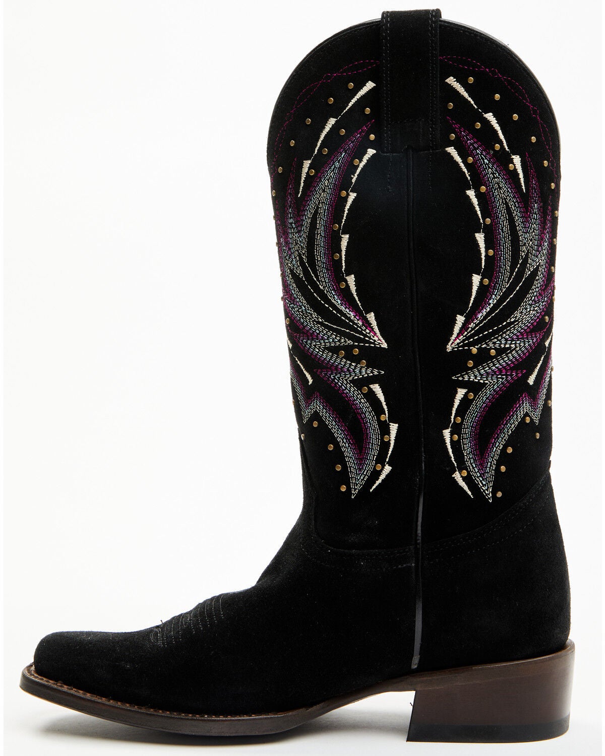 Image #3 - Shyanne Women's Raylene Suede Western Boots - Square Toe, Black, hi-res