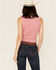 Image #4 - Wrangler Retro Women's Gingham Print Sleeveless Pearl Snap Western Shirt, Red, hi-res