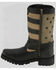 Image #3 - Milwaukee Leather Women's Stars & Stripes Harness Motorcycle Boots - Square Toe, Black, hi-res