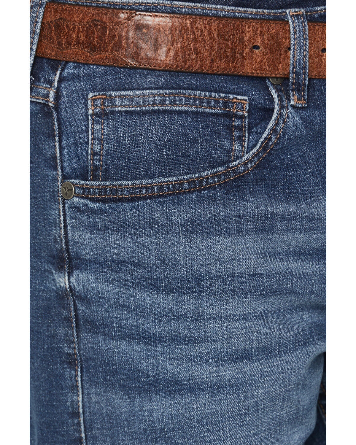 Image #2 - Wrangler 20X Men's 44MWX Barlow Medium Wash Slim Straight Stretch Denim Jeans, Medium Wash, hi-res