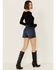 Image #3 - Wrangler Retro Women's Dark Wash Bailey High Rise Cutoff Denim Shorts , Medium Wash, hi-res