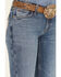 Image #2 - Wrangler Retro Women's Medium Wash Iris Mid Rise Trouser Stretch Denim Jeans, Medium Wash, hi-res
