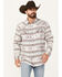 Image #1 - Moonshine Spirit Men's Coyote Southwestern Print Long Sleeve Snap Shirt, Tan, hi-res