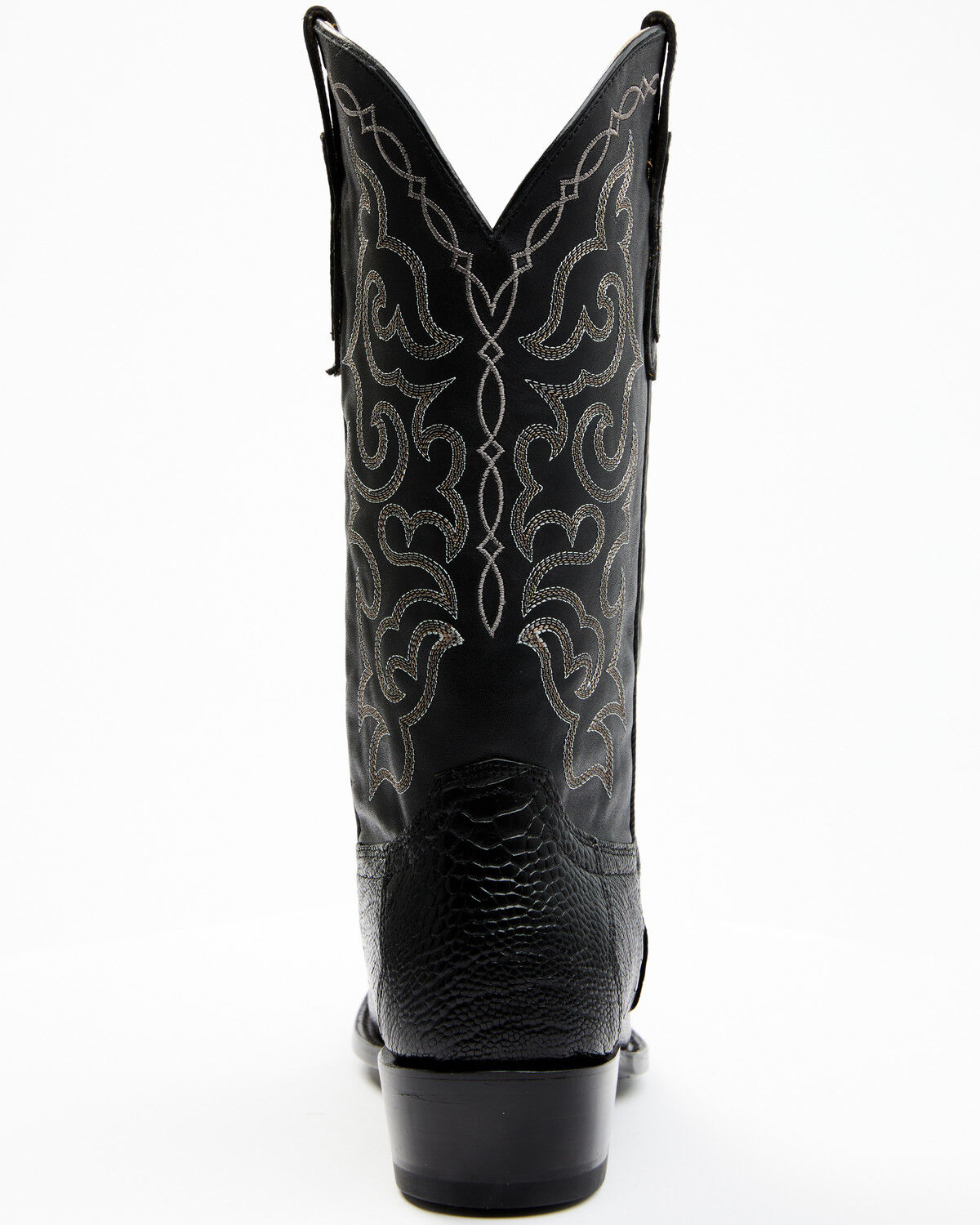 Image #4 - Cody James Men's Exotic Ostrich Leg Western Boots - Round Toe, Black, hi-res