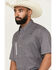 Image #2 - Ariat Men's Ventek Solid Short Sleeve Button-Down Western Shirt, Black, hi-res