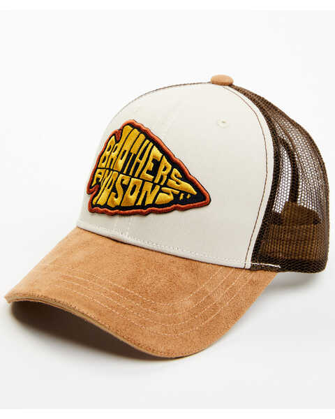 Image #1 - Brothers and Sons Men's Arrowhead Patch Ball Cap, Pecan, hi-res