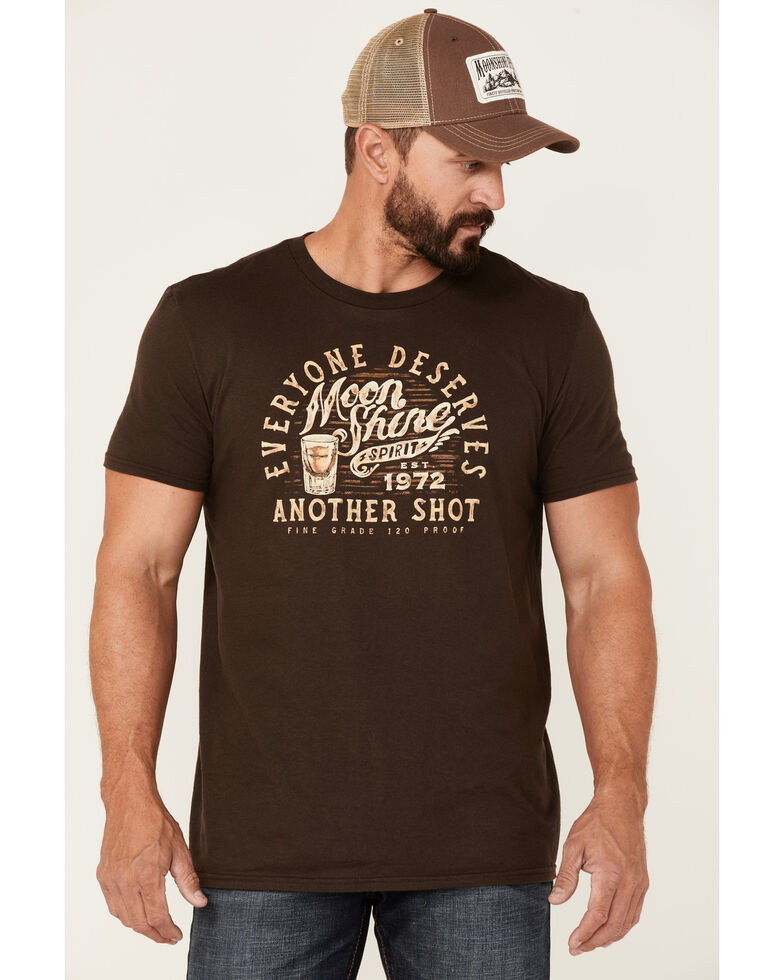 Moonshine Spirit Men's Another Shot Graphic Short Sleeve T-Shirt , Dark Brown, hi-res