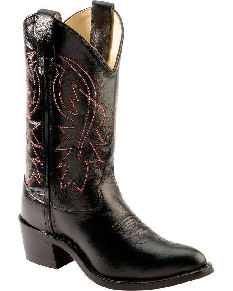 Cody James Boys' Black Cowboy Boots, Black, hi-res
