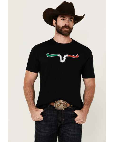 Image #1 - Kimes Ranch Men's Semana Mexico Logo Short Sleeve Graphic T-Shirt , Black, hi-res