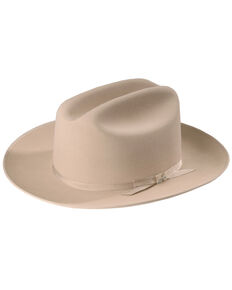 Stetson Men's 6X Open Road Fur Felt Cowboy Hat, Silverbelly, hi-res